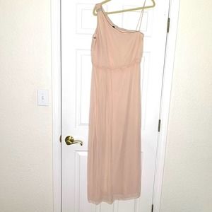 Adrianna Adrianna Papell Blush Pink Chiffon Formal Dress size 10